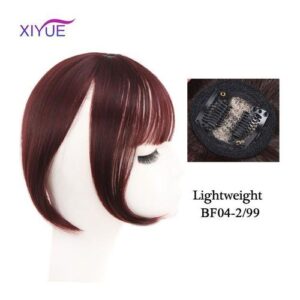 Black/ Brown Clip In Hair Bangs Hairpiece Accessories Synthetic Bangs Clip In Hair Extensions Clip In Hair Pieces