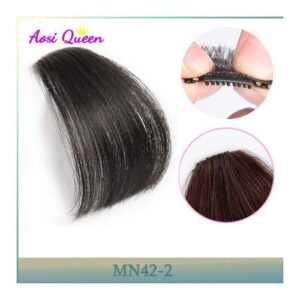 As Curly 3d Synthetic Neat Front Fringe Clip In Hair Bangs Hair Extensions Sweeping Side Blunt Natural Black Brown Hairpiec