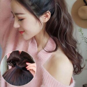 Curly Hair Ponytail Extensions Grabber Synthetic Natural Long Curly Ponytail Wig Hair Styling Accessories For Women NO5284