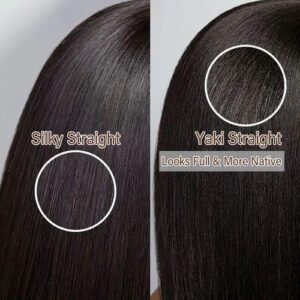 Brazilian Natural Black Yaki Straight Bob With Bangs Wigs 12 Inch Full Mechanism Wigs For Women Glueless