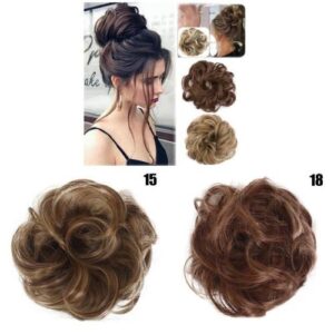 Synthetic Hair Bun Scrunchie Fluffy Tousled Elastic Hair Accessories for Women Synthetic Wigs