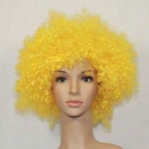 Wig badut Rambut Kribo warna warni wig palsu badut Hijau