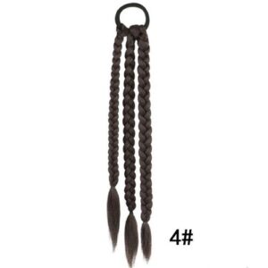 Pearls Twist Braid Wig Knotless Light-weighted Braided Wigs for Cool Women Girl Party,Brownish Black,1 NO5116