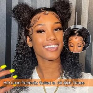 Short Bob Wigs 13x4 Deep Curly Jerry Curly Lace Front Wigs Human Hair For Women