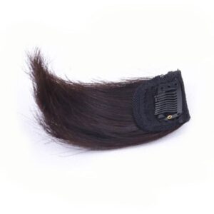 Women's Mini Real Hair Piece Invisible Natural One-Piece Hair Extension for Hair Styling Decor,Natural Color NO5113