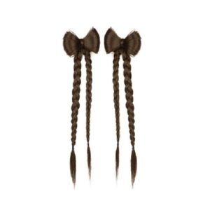 Women Wig Braid Ponytail Twists Boxing Braid Wig with Clip for Daily Wear Dating Theme Parties,Light Brown NO5116