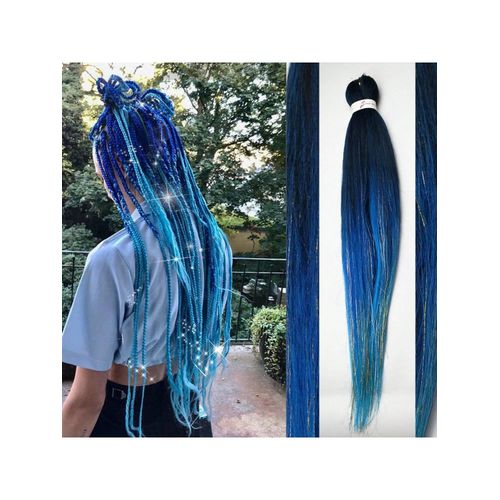 Pre Streched Within Sparkg Tinsel Extensions Soft Yaki Texture Easily Crochet Twist Braids Synthetic