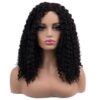 Curly Hair Wig With Middle Part Closure For Ladies