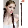Long Braid Twisted Extension Ponytail Natural Soft Synthetic Hairpiece For Women, Daily Wear Or