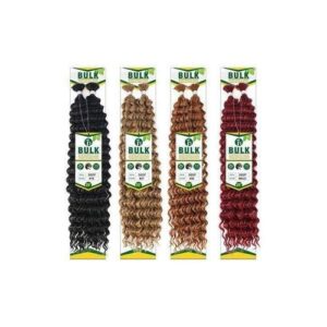 Julianna Bulk Synthetic Hair For Braiding Color 30 Blonde Deep Wave bundles Boho Braids Synthetic Hair Extensions