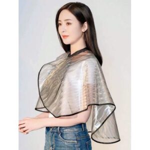 Salon Hairdressing Cape Waterproof Easy To Clean Soft Thick Leather Anti-Stick Anti-Dye Cream Large