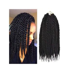 Crochet 12Inch Havana Twist 12Roots Thick Braided Synthetic Fiber For Braids African Braiding Hair