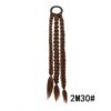Pearls Twist Braid Wig Knotless Light-weighted Braided Wigs for Cool Women Girl Party,Light Brown,1 NO5116