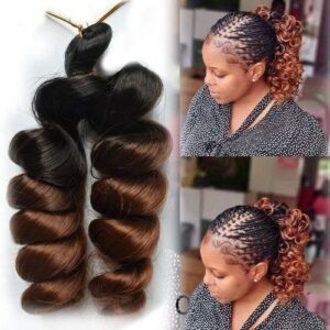 8inch French Loose curly Crochet Braids Hair