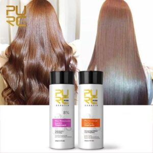 Professional Keratin Straightening Cream Smoothing Hair Treatment Repair Dry Scalp Care Purifying Shampoo Kits Magic Hair Mask