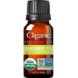 Cliganic 100% Pure Essential Oil, Bergamot Oil, 0.3 Fl Oz (10 Ml)