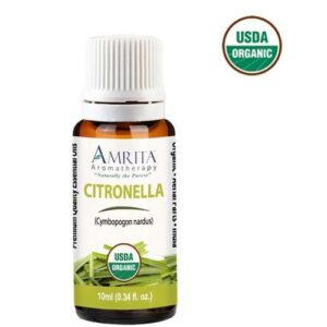 Amrita Citronella Organic Essential Oil 10ML 0.34oz