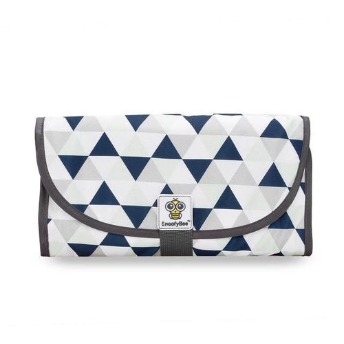 Portable Clean Hands Changing Pad. 3-in-1 Diaper Clutch, Changing Station, and Diaper-Time with Redirection Barrier for