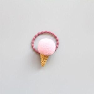 Hot Cute Kids Ice Cream Hair Rope 1pc Ponytail Holder For