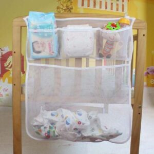 4Baby Crib Mesh Bag Newborn Bedside Pouch Bumper Infant