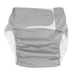Adult Diapers Covers Reusable Incontinence Pants Cloth Diaper M Gray