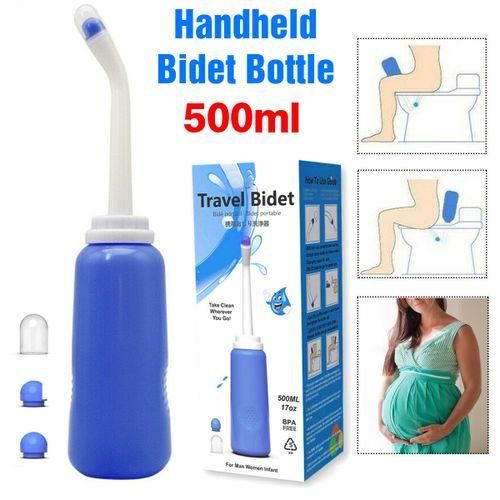 500ml Portable Travel Bidet Handheld Sprayer Women Baby Personal Hygiene Bottle