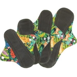 4PCS Women Sanitary Napkin Cloth Reusable Sanitary Pads Heavy Sanitary Washable Pads Bamboo Towel Mestrual Pads Dropshipping