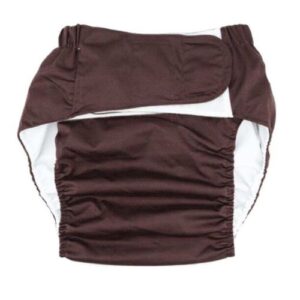Adult Diapers Covers Reusable Incontinence Pants Cloth Diaper L Coffee
