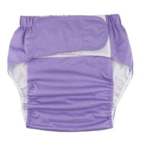 Adult Cloth Diaper Nappy Reusable Washable For Men Women L Purple