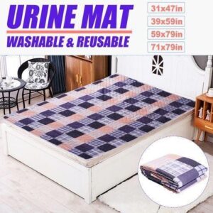 3Layer Washable Adult Urine Mat Reusable Bed Pad Baby Kid Pee Underpad Protect 180x200cm