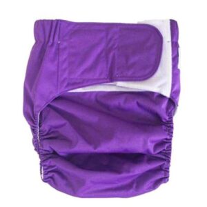 Adult Cloth Diaper Nappy Reusable Washable For Men Women XL 04 Purple