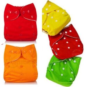 3PCs Quality Unisex Washable Diapers 6pcs Cotton Inserts