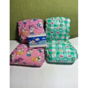 4pcs -Baby Washable Diaper+ Free 200pcs Angel Cutting Buds