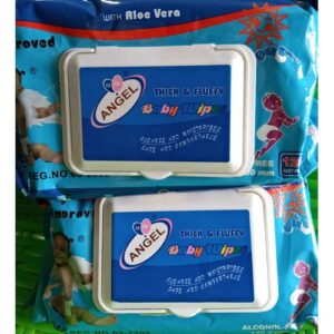 Angel Thick & Fluffy Baby Wipes - (125 Count *2).