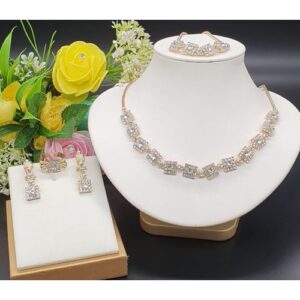 Arabian Delights Charming Stone Out Italian 4 In 1 Jewelry Set