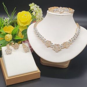 Arabian Delights Exquisite Italian Gold 4 In 1 Jewelry Set