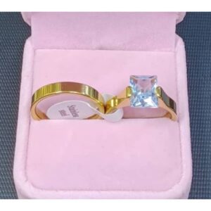 2 Pieces Ring Set /Ring Bag