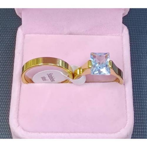 2 Pieces Ring Set /Ring Bag