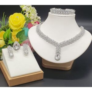 Arabian Delights Rich Italian All Stone Gold 4 In 1 Jewelry Set