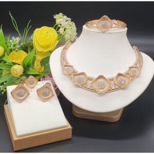 Arabian Delights First Lady Exquisite Italian Gold 4 In 1 Jewelry Set