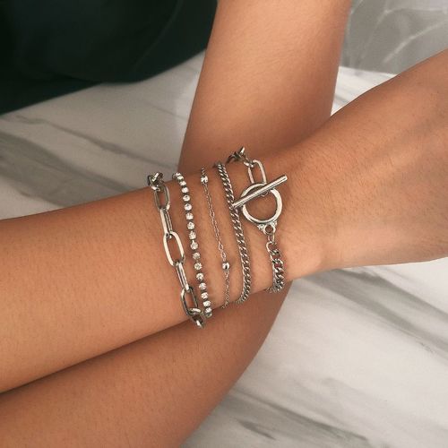 Link Bracelet Set - Silver
