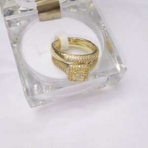 Bold L925 Gold Wedding Ring Set For Couples