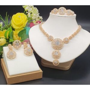 Arabian Delights Classic Italian All Stone Gold 4 In 1 Jewelry Set