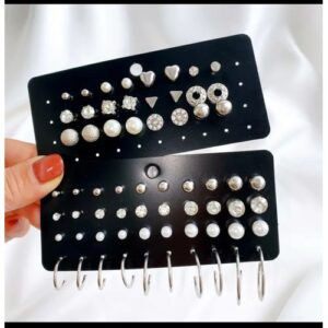 32 Pairs Ladies Stud Alloy Earrings Set
