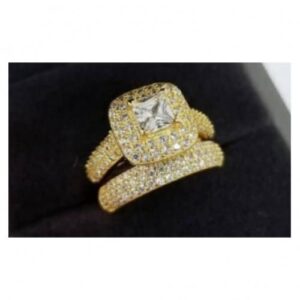 Brazilian Karat Gold Plated Bridal Ring Set(Three In One)