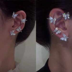 Butterfly Earring For Women No Piercing Earring Set