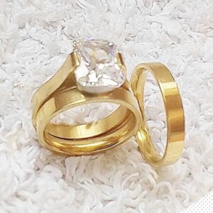 Clasic Wedding Couple Ring Set
