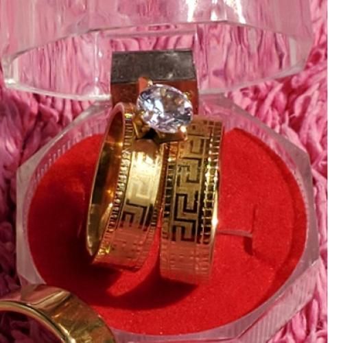 22Karat Gold Couple Wedding Ring Set N
