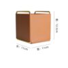 Leather PU Simple Cosmetics Remote Control Women's Dressing Table Ins Desktop Storage Box home iron Decoration Storage Whole