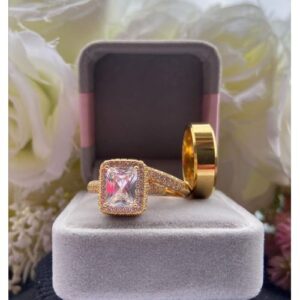 307 High Quality Gold Jewelry Set/ Wedding Ring Couple Set